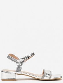 Srebrne Sandały w Cyrkonie na Niskim Słupku Kanora Renee