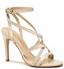 Sandały na szpilce Eva Minge beżowe 