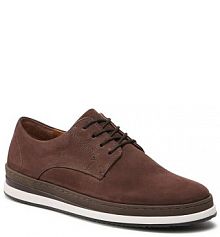 Półbuty sznurowane Badura brązowe męskie 