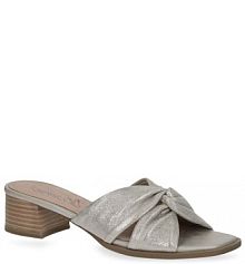 Klapki na słupku Caprice szare 