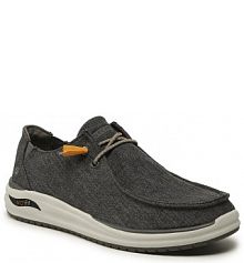 Półbuty sznurowane Skechers szare męskie 