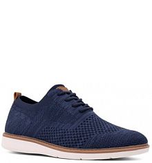 Półbuty sznurowane Lanetti granatowe męskie 