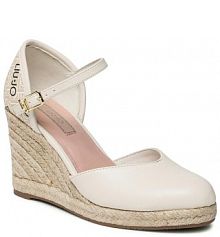 Półbuty na koturnie Liu Jo beżowe 