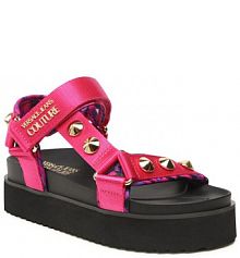 Sandały Versace Jeans Couture różowe damskie 