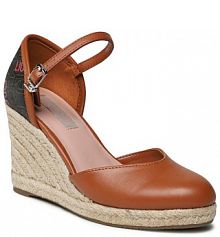 Półbuty na koturnie Liu Jo brązowe 