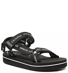 Sandały Armani Exchange czarne damskie 