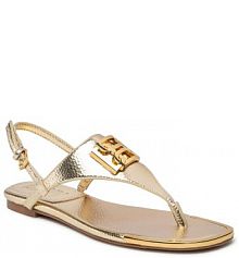 Sandały DKNY złote damskie 