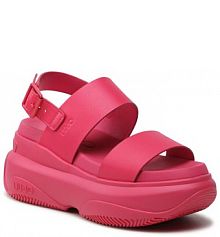 Sandały na koturnie Liu Jo różowe 