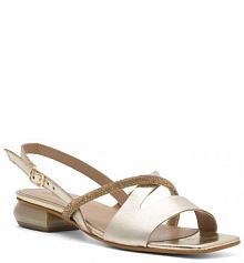 Sandały na szpilce Badura złote 