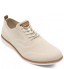 Półbuty sznurowane Lanetti beżowe męskie 