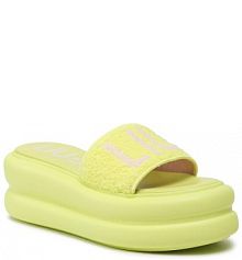 Klapki na koturnie Liu Jo zielone 