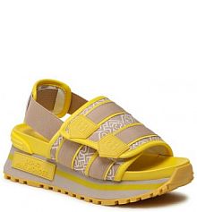 Sandały na koturnie Liu Jo beżowe 