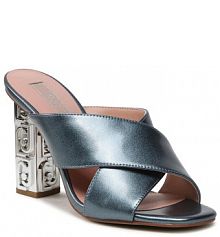 Klapki na słupku Liu Jo niebieskie 