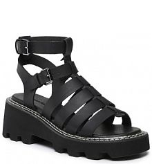 Sandały na koturnie Jenny Fairy czarne 