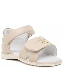 Sandały Patrizia Pepe beżowe dziecięce 