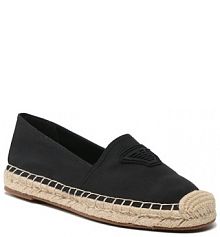 Espadryle Emporio Armani czarne damskie 