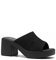 Klapki na słupku Lasocki czarne 