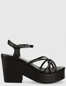 Sandały na słupku Boss  czarne 50493097.001