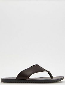 Skórzane japonki Reserved brązowe męskie 8824S-88X