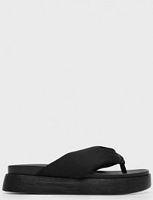 Czarne japonki na platformie House damskie 3428U-99X