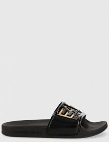 Klapki EA7 Emporio Armani  czarne dziecięce XSPS10