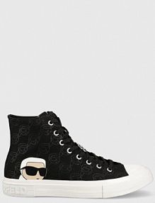 Trampki wysokie Karl Lagerfeld  czarne męskie KL50356F.900
