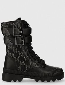 Workery Karl Lagerfeld  czarne damskie KL42586F.007