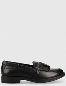 Mokasyny Geox  czarne dziecięce J4449A.00043.29.34