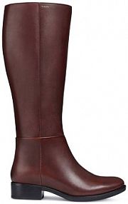 Kozaki Geox  brązowe damskie D84G1D.00043.C0013