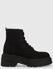 Trampki wysokie Tommy Jeans  czarne damskie EN0EN02133