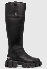 Kozaki Love Moschino  czarne damskie JA26015G1HIA0000