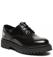 Półbuty sznurowane KARL LAGERFELD czarne męskie 