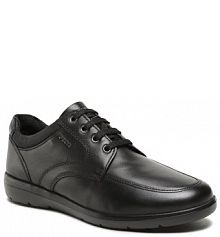 Półbuty sznurowane Geox czarne męskie 