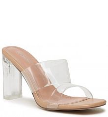 Klapki na słupku DeeZee przezroczysty 