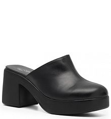 Klapki na słupku Lasocki czarne 