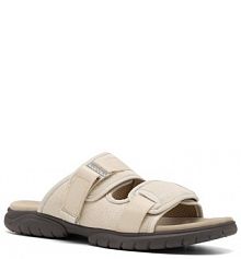 Klapki Badura beżowe męskie 