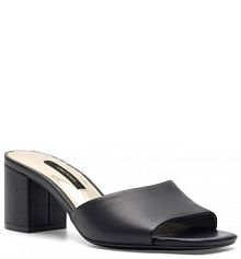 Klapki na słupku Gino Rossi czarne 