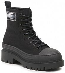 Botki Tommy Hilfiger czarne damskie 