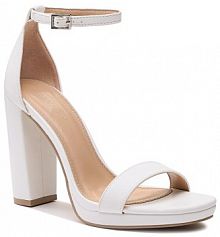 Sandały na słupku Jenny Fairy białe 