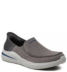 Półbuty wsuwane Skechers szare męskie 