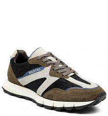 Półbuty sznurowane Badura khaki męskie 