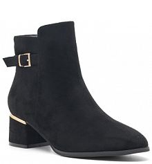 Botki na słupku Clara Barson czarne 