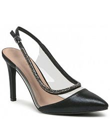 Sandały na szpilce Menbur złote 