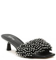 Klapki na szpilce MICHAEL Michael Kors czarne 