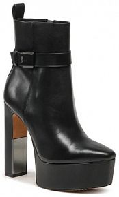 Botki na słupku DKNY czarne 