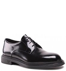 Półbuty wizytowe Emporio Armani czarne męskie 