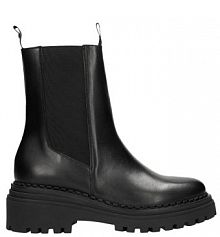 Niezwykle czarne damskie ocieplane sztyblety Wojas