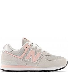 Buty na rzepy New Balance szare dziecięce PC574EVK