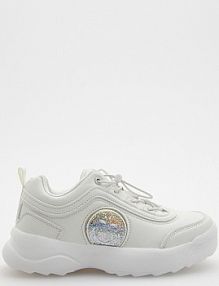 Sneakersy z ruchomą aplikacją SmileyWorld® Reserved białe dziecięce 6694T-00X