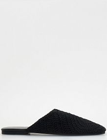 Klapki typu mule Reserved czarne damskie 7746S-99X